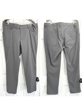 Lululemon Mens ABC Classic Pants Gray Commute Travel Office Size 40 39.5” x 33.5
